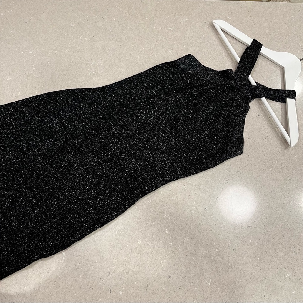 Sparkly Black Bodycon Dress